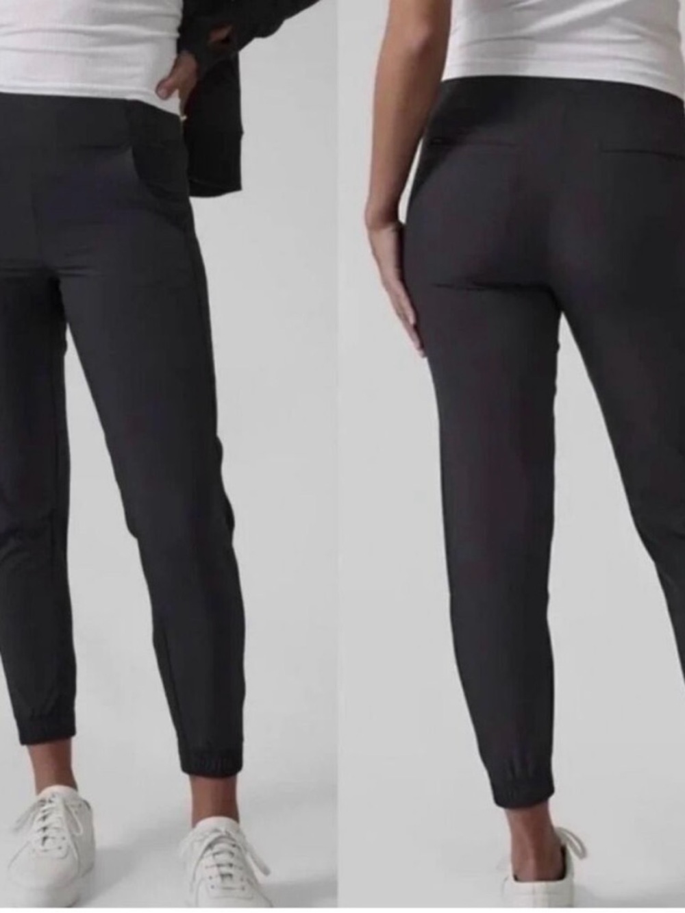 Athleta Brooklyn Slim Jogger Pants in Black size 2